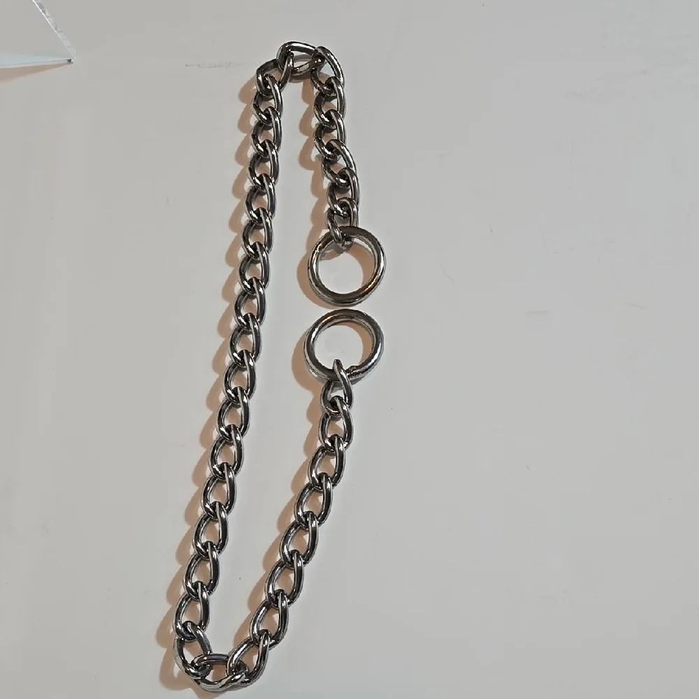Heavy‑Duty Metal Dog Training Chain Collar • 23” • Large/XL Dogs • Like New